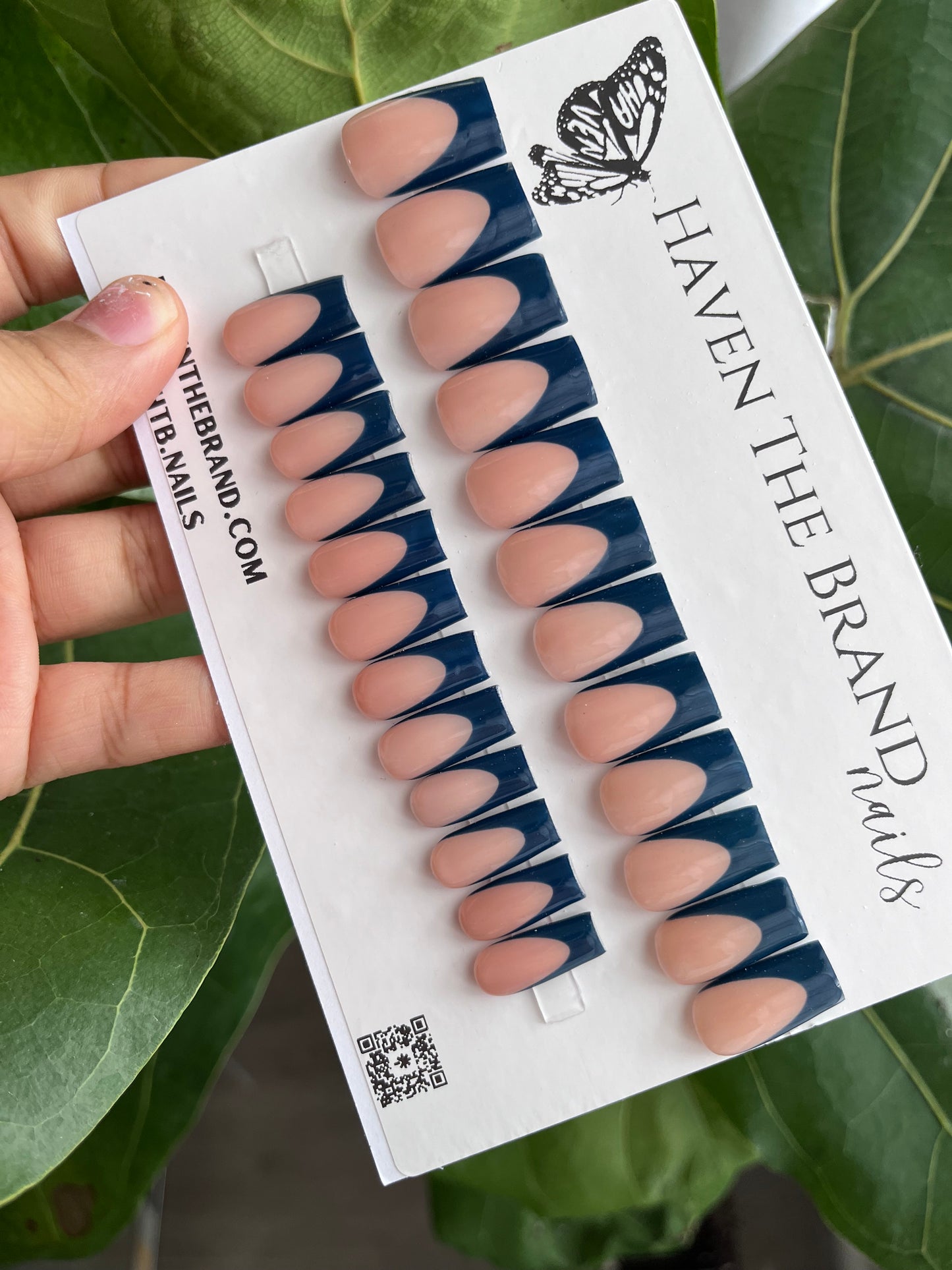Navy Blue French Tips (RTS)