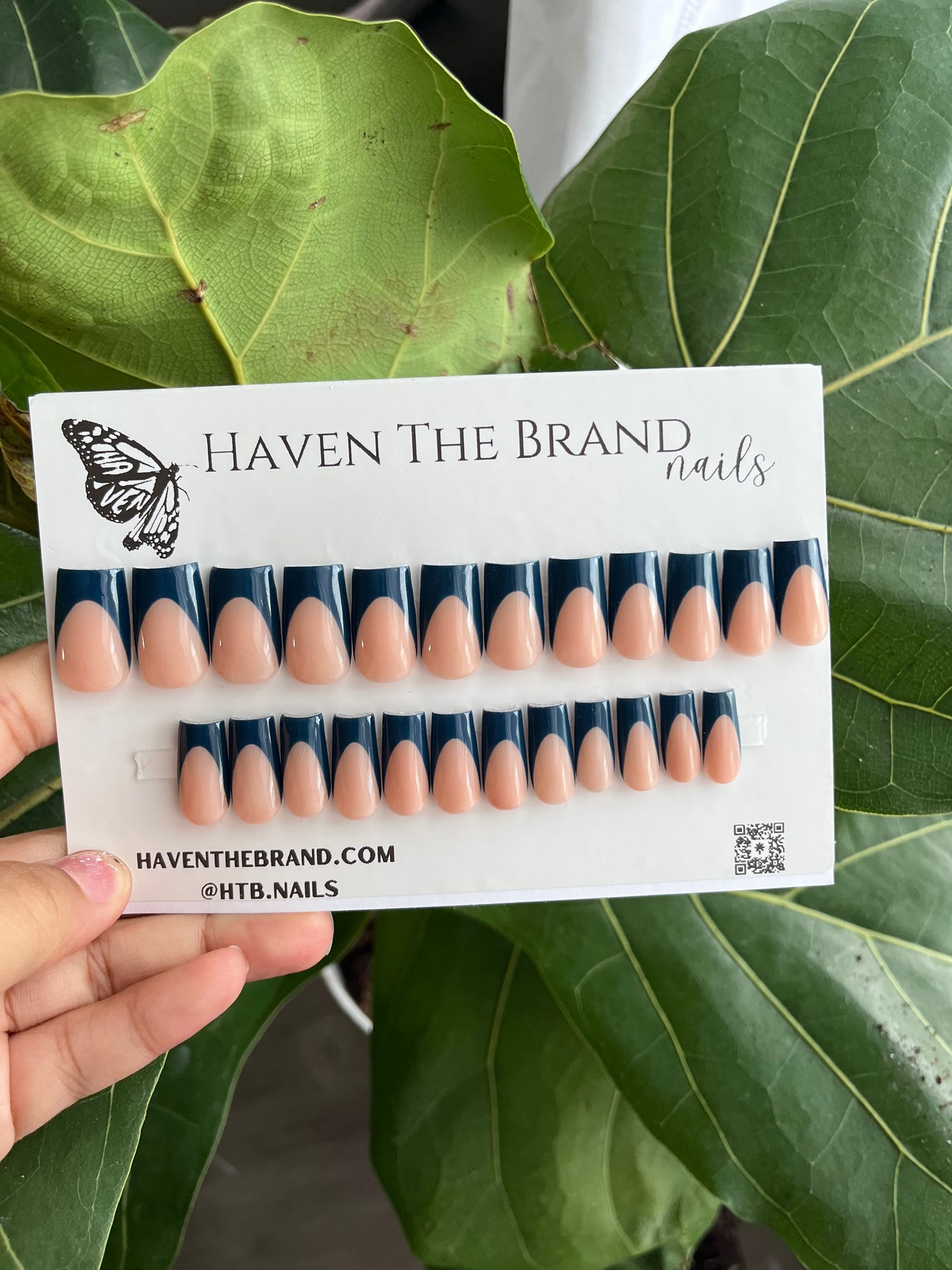 Navy Blue French Tips (RTS)
