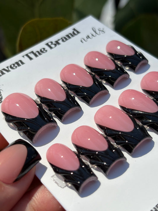 French Tip w/ 3D Lines (custom)