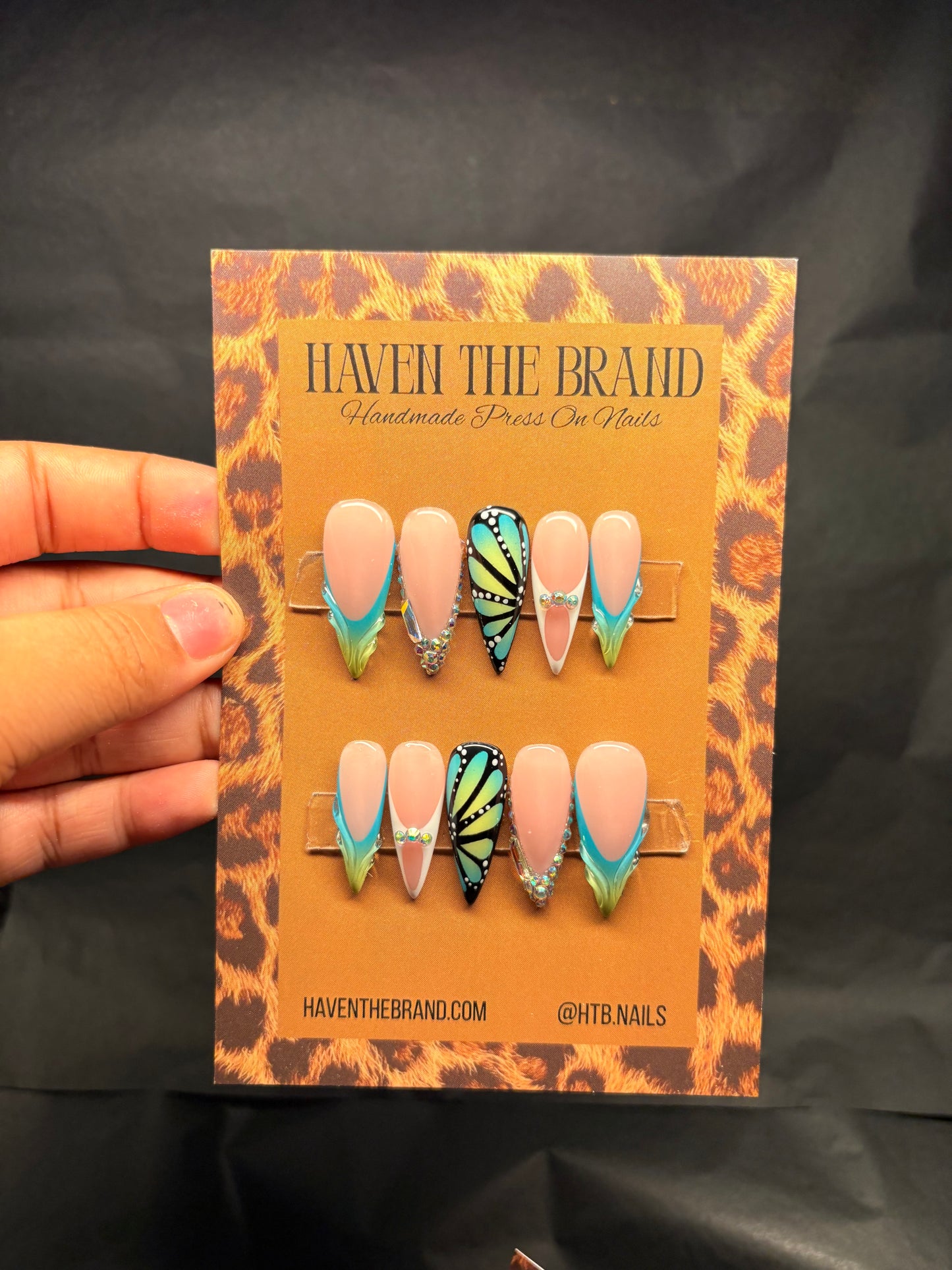 Teal & Yellow Poison Butterfly (custom)