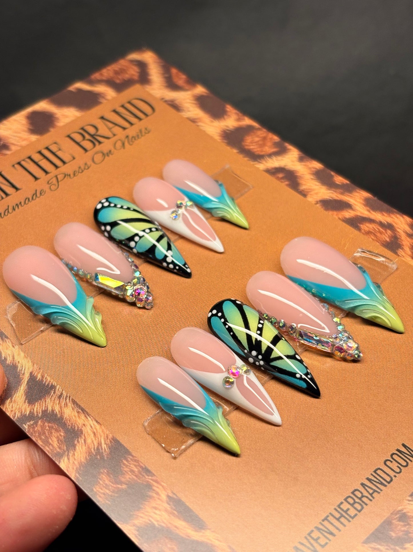 Teal & Yellow Poison Butterfly (custom)