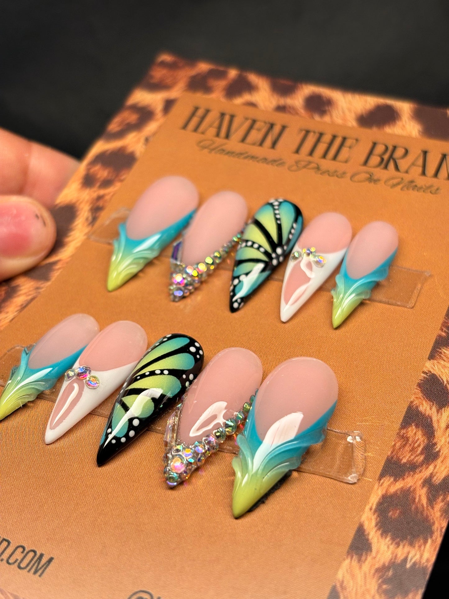 Teal & Yellow Poison Butterfly (custom)