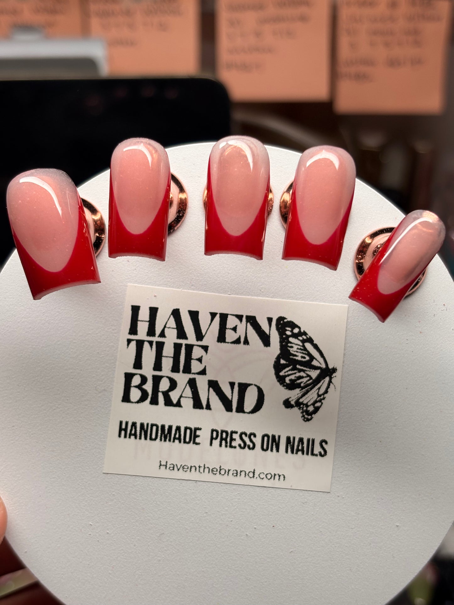 #072 Red French Tips (custom)
